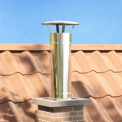 Extensie pentru șemineu Argintiu 35 x 35 x 82 cm GartenMobel Dekor