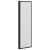 Paravan de duș Manual Negru 132 x 2 x 140 cm Aluminiu GartenMobel Dekor