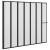 Paravan de duș Pliere Other Manual Negru 168 x 140 cm Aluminiu GartenMobel Dekor