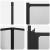 Paravan de duș Pliere Other Negru 120 x 70 x 137 cm Aluminiu GartenMobel Dekor