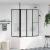 Paravan de duș Pliere Other Negru 120 x 70 x 137 cm Aluminiu GartenMobel Dekor
