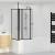 Paravan de duș Pliere Other Negru 120 x 70 x 137 cm Aluminiu GartenMobel Dekor