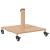 Baze pentru umbrele de exterior Lemn deschis 45 x 45 x 31.5 cm GartenMobel Dekor