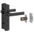 Ușă de interior Negru 83 x 201.5 cm Sticlă securizată, Aluminiu GartenMobel Dekor
