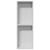 Nisă de Duș Alb 60 x 20 x 9.5 cm Oţel inoxidabil GartenMobel Dekor