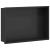 Nisă de Duș Negru 45 x 30 x 9.5 cm Oţel inoxidabil GartenMobel Dekor