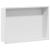 Nisă de Duș Alb 45 x 30 x 9.5 cm Oţel inoxidabil GartenMobel Dekor