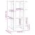 Bibliotecă/Separator cameră, stejar afumat, 80x30x123,5 cm GartenMobel Dekor