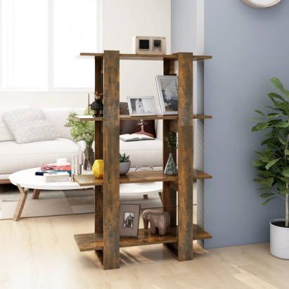 Bibliotecă/Separator cameră, stejar afumat, 80x30x123,5 cm GartenMobel Dekor