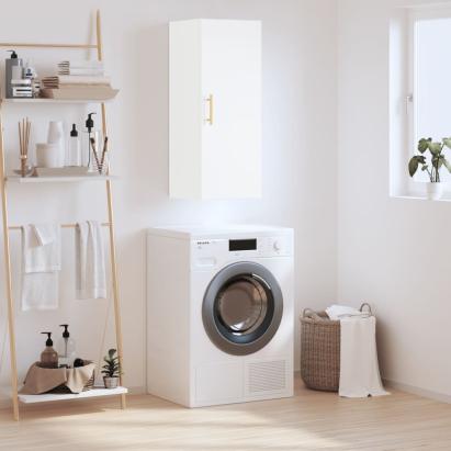 Dulap montat pe perete, alb, 34,5x34x90 cm GartenMobel Dekor