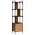 Bibliotecă cu ușă stejar fumuriu 44,5x30x154,5 cm lemn compozit GartenMobel Dekor
