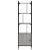 Bibliotecă cu ușă gri sonoma 44,5x30x154,5 cm lemn compozit GartenMobel Dekor