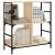 Bibliotecă, stejar sonoma, 78,5x33x82 cm, lemn prelucrat GartenMobel Dekor