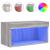 Comodă TV cu lumini LED, gri sonoma, 60x30x30 cm GartenMobel Dekor