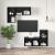 Dulap TV Pe perete Stejar negru 37 x 37 x 72 cm Lemn compozit GartenMobel Dekor