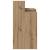 Birou cu raft stejar artizanal 97 x 45 x 90 cm Lemn compozit GartenMobel Dekor