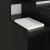 Birou cu raft Stejar negru 97 x 45 x 90 cm Lemn compozit GartenMobel Dekor