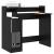 Birou cu raft Stejar negru 97 x 45 x 90 cm Lemn compozit GartenMobel Dekor