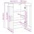 Dulap montat pe perete Pe perete Stejar negru 69.5 x 34 x 90 cm GartenMobel Dekor