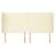 Tăblie de pat cu aripioare, crem, 203x23x118/128 cm, piele eco GartenMobel Dekor