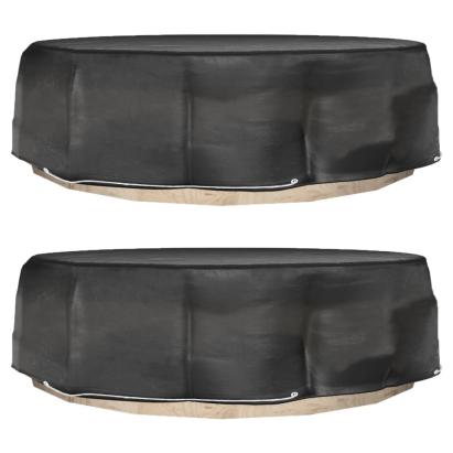 Huse mobilier tip insulă, 2 buc., 8 ocheți, rotund, Ø188x50 cm GartenMobel Dekor