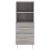 Dulap înalt, gri sonoma, 34,5x34x180 cm, lemn prelucrat GartenMobel Dekor