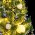 Brad Crăciun artificial, 150 LED/globuri/zăpadă pufoasă, 150 cm GartenMobel Dekor