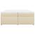 Pat box spring cu saltea, crem, 200x200 cm, textil GartenMobel Dekor