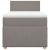 Pat box spring cu saltea, gri taupe, 100x200 cm, textil GartenMobel Dekor