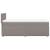 Pat box spring cu saltea, gri taupe, 100x200 cm, textil GartenMobel Dekor
