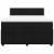 Pat box spring cu saltea, negru, 140x200 cm, catifea GartenMobel Dekor