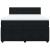Pat box spring cu saltea, negru, 140x200 cm, catifea GartenMobel Dekor