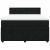 Pat box spring cu saltea, negru, 140x200 cm, catifea GartenMobel Dekor