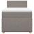 Pat box spring cu saltea, gri taupe, 100x200 cm, textil GartenMobel Dekor