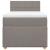 Pat box spring cu saltea, gri taupe, 100x200 cm, textil GartenMobel Dekor