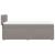 Pat box spring cu saltea, gri taupe, 100x200 cm, textil GartenMobel Dekor