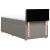 Pat box spring cu saltea, gri taupe, 100x200 cm, textil GartenMobel Dekor