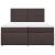 Pat box spring cu saltea, maro închis, 200x200 cm, textil GartenMobel Dekor