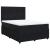 Pat box spring cu saltea, negru, 140x200 cm, catifea GartenMobel Dekor