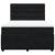 Pat box spring cu saltea, negru, 140x200 cm, catifea GartenMobel Dekor