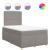 Pat box spring cu saltea, gri taupe, 120x200 cm, textil GartenMobel Dekor