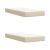 Pat box spring cu saltea, crem, 200x200 cm, textil GartenMobel Dekor