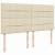 Pat box spring cu saltea, crem, 200x200 cm, textil GartenMobel Dekor