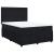 Pat box spring cu saltea, negru, 140x200 cm, catifea GartenMobel Dekor
