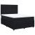 Pat box spring cu saltea, negru, 140x200 cm, catifea GartenMobel Dekor