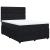 Pat box spring cu saltea, negru, 140x200 cm, catifea GartenMobel Dekor