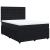 Pat box spring cu saltea, negru, 140x200 cm, catifea GartenMobel Dekor