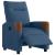 Fotoliu rabatabil electric, albastru, material textil GartenMobel Dekor