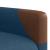 Fotoliu rabatabil electric, albastru, material textil GartenMobel Dekor