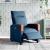 Fotoliu rabatabil electric, albastru, material textil GartenMobel Dekor